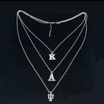 KAPPA ALPHA PSI 3 TIER SILVER NECKLACE CHAIN