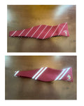 Crimson Custom Stripped NUPE Bow Tie ( 2 Styles)