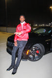 RED NUPE SATIN JACKET