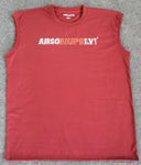 ABSONUPELY SLEEVELESS CRIMSON TEE