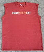 ABSONUPELY SLEEVELESS CRIMSON TEE