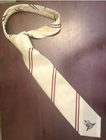 CREAM COAT OF ARMS NECK TIE