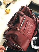 KAPPA LEATHER WEEKEND TRAVEL DUFFLE BAG
