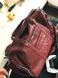 KAPPA LEATHER WEEKEND TRAVEL DUFFLE BAG