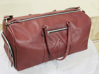 KAPPA LEATHER LARGE TRAVEL DUFFLE BAG