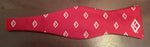 RED FLOATING K BOW TIE
