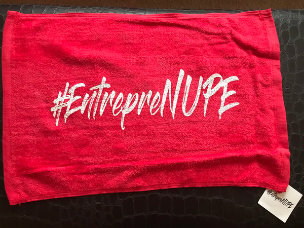 Red Entreprenupe Hand Towel