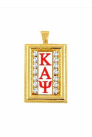 GOLD DIAMOND STUDDED KAPPA NECKLACE(CHAIN INCLUDED)