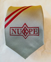Crimson and Silver Stripped CustomNUPE Long Tie