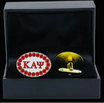 Kappa Crystal Cufflinks In Leatherette Box