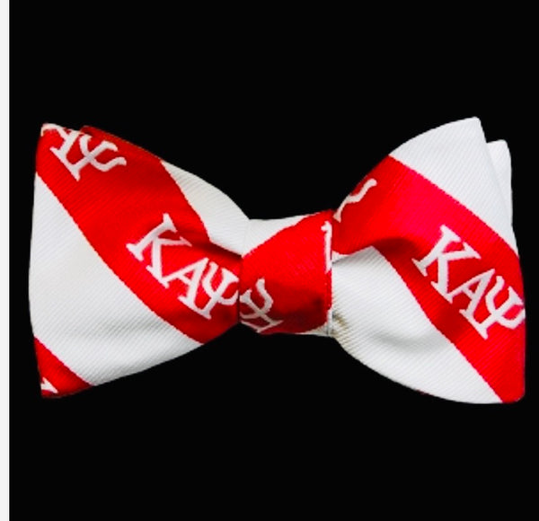 Kappa Red/White Silk Bow Tie