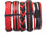 Assorted Leather Cuff Bracelets (Grab & Go)