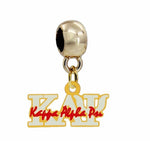 KAPPA ALPHA PSI GOLD/WHITE NECKLACE CHARM (CHAIN INCLUDED)