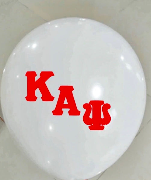 White Kappa Balloons (10")